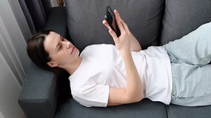 Relaxed Happy Young Woman Lying Down Stock Footage Video (100% Royalty-free) 1086533843 | Shutterstock