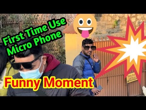 First Time Use Microphone 🤣🤣Funny Moment
