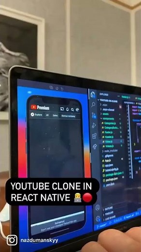 Building YouTube Clone with React Native #reactjs #javascript #coding