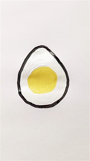 egg acrylic painting for beginners #egg #painting #viral #shorts