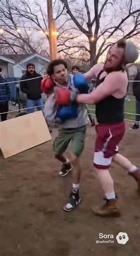 Backyard knockout!! #boxing #fighting #martialarts #knockout