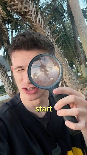 Is it possible to start a fire with a magnifying glass? 🔍🔥 #survivaltips #lifehack