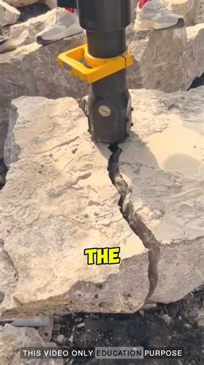 most powerful stone-breaking tool ever built: #hammer #stone #construction