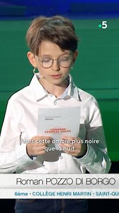 👉De l'émotion, des sensations, des souvenirs, c'est aussi ça que nous provoque la lecture à voix haute ! . 📗Roman Pozzo di Borgo, notre plus jeune finaliste âgé de 11 ans, nous offre une lecture particulièrement touchante d'un texte choisi par Dany Laferrière : "Compère Général Soleil" de Stephen Jacques Alexis. . 📺 (Re)voir l'émission en intégralité sur france.tv : http://bitly.ws/FBZz | La Grande Librairie