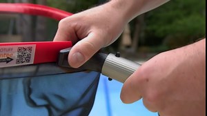 Polog 12FT Pool Pole Telescopic with Durable Buckle, Pool Extension Pole for Cleaning, 3-Section Adjustable Aluminum Pole for Pool Skimmer Net Leaf Rake Pool Brush Vacuum Head (12ft, Silver)