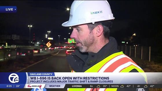 Next phase of I-696 rebuild begins Monday, including westbound exit closures; here's what to know