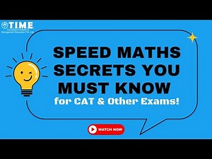 Speed Maths Secrets You Must Know for CAT & Other Exams!