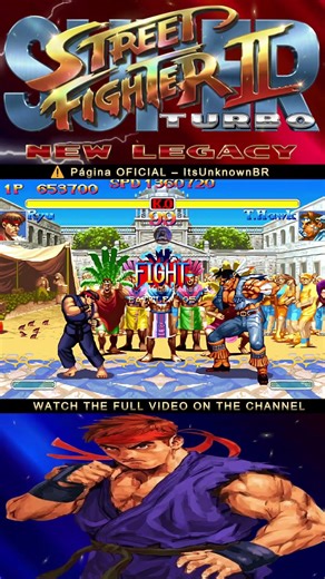 RYU'S INSANE COMBO 10Hits💥#retrogaming #streetfighter #viralshorts #reels #gaming