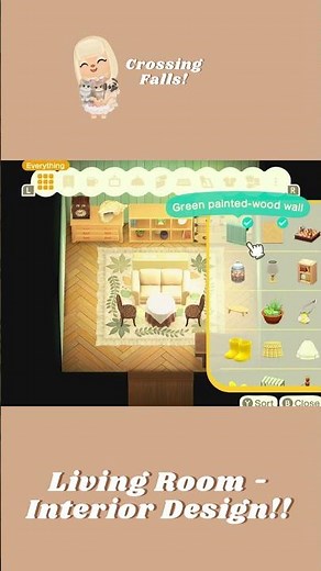 ACNH Interior Design - Living Room! #acnhdesigns #acnhspeedbuild #acnhinspo #acnhideas #acnh