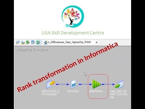 Rank Transformation in Informatica