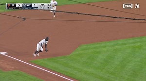 The Yankees turn the double play to end the inning! | YES Network