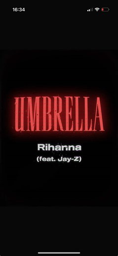 Rihanna's Umbrella Lyrics Video