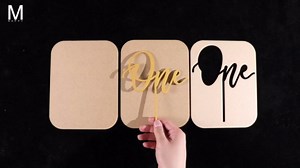 Unicorn Cake Topper - Wooden Unicorn Horn, Ears and Eyelash Set, Unicorn Party Decoration for Birthday Party, Baby Shower and Wedding (Wood Color)