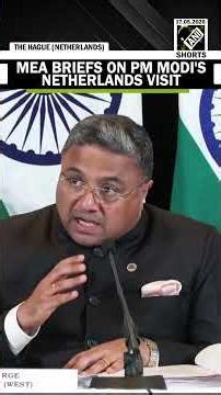 MEA briefs on PM Modi’s “very significant” Netherlands visit | Narendra Modi | Rob Jetten