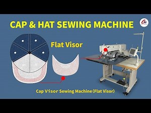 Cap sewing machine | cap visor sewing machine,how to make a cap?