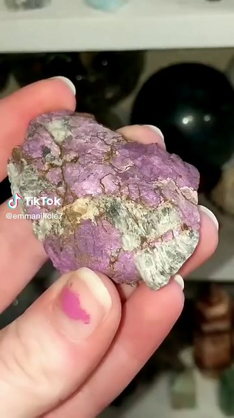 new crystals from goldmine rock shop in Fremont county Colorado #crystaltok #crystals #crazylaceagate #sulfurcrystals #thulitecrystal #purpuritestone