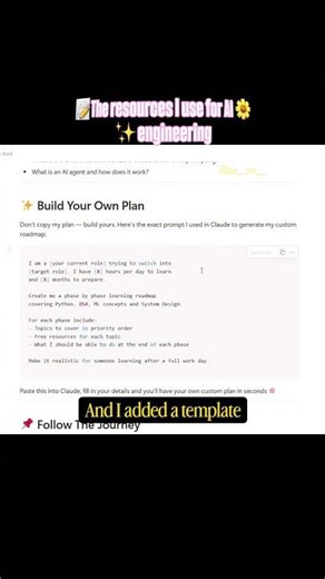 Free AI Engineering Study Plan — Notion Template + Full Roadmap |