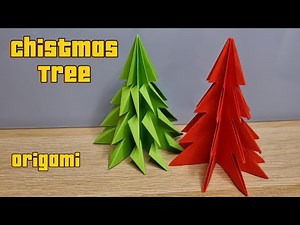 How to Make an Origami Christmas Tree🎄