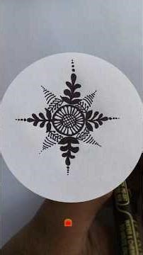 easy mandala mehndi design ||mandala mehndi design baniye #mandala #mehndi #trending #art #shorts