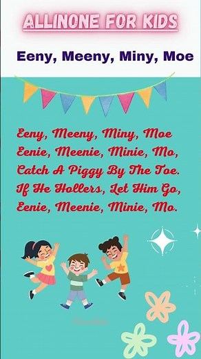 eenie meenie minie mo #nurseryrhymes