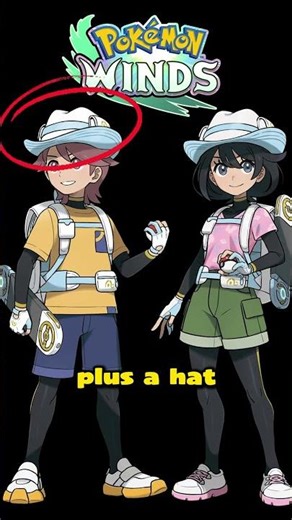 Differences between the main characters in the Pokémon Winds and Waves versions