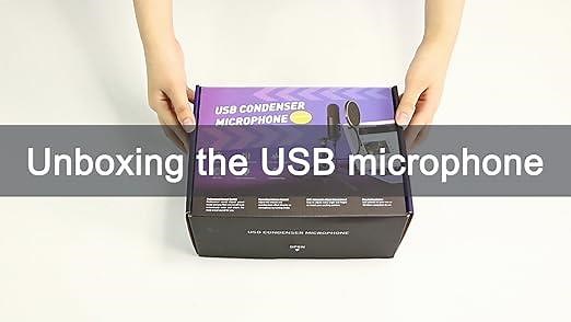 Unboxing the USB microphone 