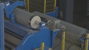 Old Manufactoring Equipment Produce Paper Machine Shafts at Paper Mill. Equipment. Paper Production Stock Video - Video of iron, factory: 236084013