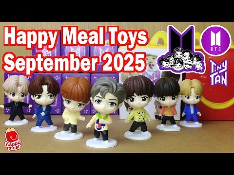 McDo September 2025 Happy Meal BTS TinyTAN Throwback Edition Unboxing
