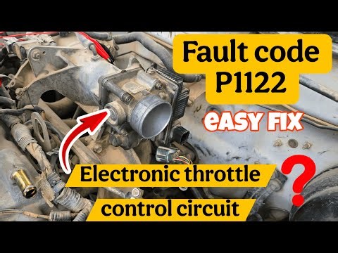 P1122 Electronic throttle control circuit easy fix.