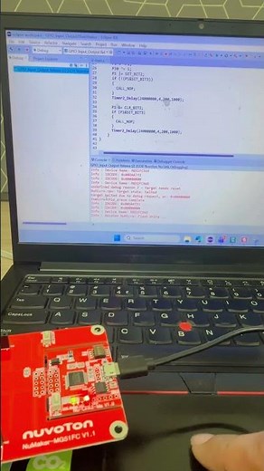Nu-Eclipse IDE Example Code Running #nuvoton #coding #technology