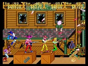 Sunset Riders 4 players arcade Netplay: game 2