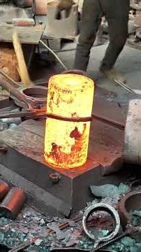 Inside the forging factory Insane Strength & Skill — Forging a Steel Block From Scratch! #forging