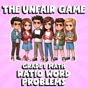 Ratio Word Problems THE UNFAIR GAME - No Prep Grade 8 Math Review