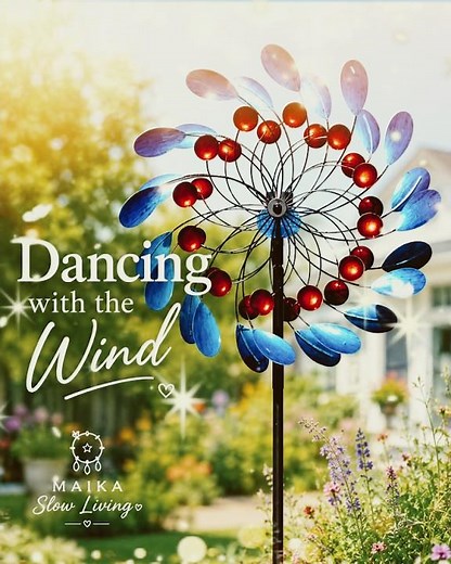Dancing with the Wind 🌿 | Beautiful Garden Wind Spinner