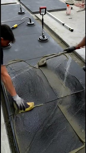 From Bare Concrete to Massive Basalt Slabs | Ultra-Luxury Stone Floor Transformation