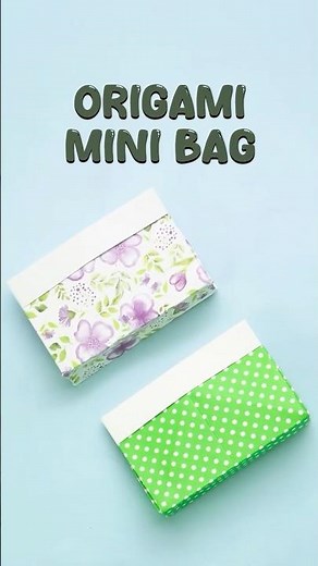 Origami Mini Bag 👜 | Easy Paper Bag DIY | Cute Paper Craft for Beginners #shorts