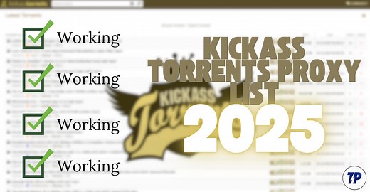 KickAss Torrents Proxy List [Working in May 2025] - TechPP