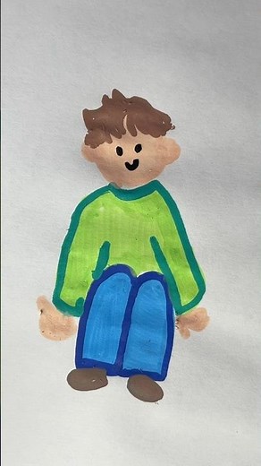 How to draw a man sitting?