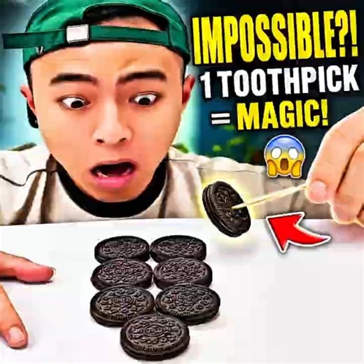 Oreo Cookie Magic Trick 😱 Toothpick Challenge Explained! #shorts #foryou #KalamMamuMagic.