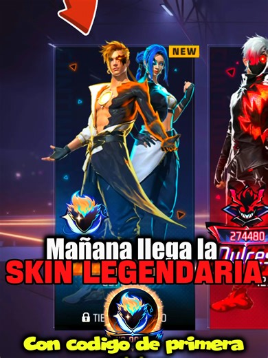 Mañana llega la nueva skin legendaria a Free Fire #freefire #freefireparati #freefirenoticias