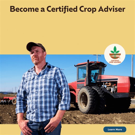 If your planning on becoming a Certified Crop Adviser (CCA), its time to register for the exams through Jan. 26, 2026 and exam schedules are February 4 - 18, 2026. Check out the details and join the agronomy professionals whose distinction of certification is invaluable: https://ow.ly/nNs350XS7fq | ASA, CSSA, and SSSA