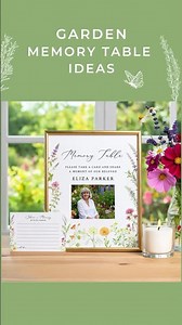 Memory Table ideas 🌼 🦋 #celebrationoflife #funeral #gardener #memorial #inlovingmemory #memories