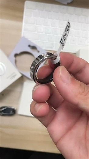 New Elegant Design Thin HR01 Smart Ring Heart Rate Sleep Health Monitoring Finger Rings Waterproof