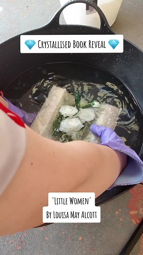 Crystallised Book Reveal: Unique Handmade Crystalized Books