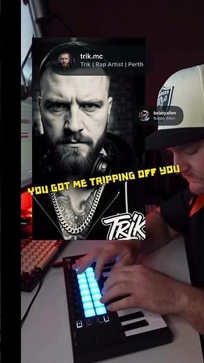 PERTH rapper TRIK samples raw vocals over 🔥 beat by @bxbbyallen! GUESS who the lyrics are about