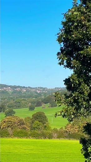 Sunny Countryside in the Distance – Peaceful Rural Nature Escape