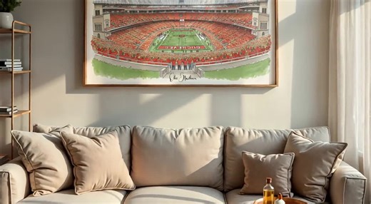 Ohio Stadium Wall Art: Buckeyes Columbus OH College Football Print & Digital Download for Fans - Etsy UK