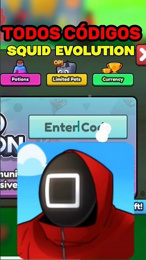 TODOS OS CÓDIGOS DO SQUID EVOLUTION ROBLOX #roblox #round6 #squidgame