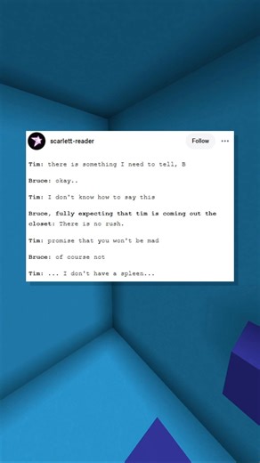 tim drake has no spleen 🫁