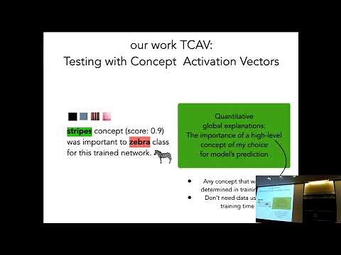 Quantitative Testing with Concept Activation Vectors (TCAV) -- Been Kim (Google) - 2018